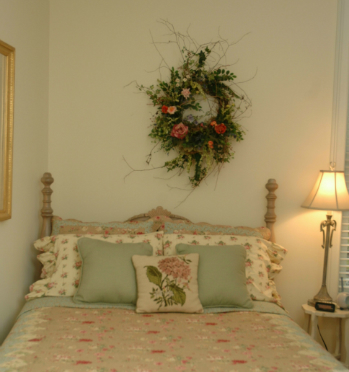 display wreath in bedroom | ladybug wreathsnancy alexander