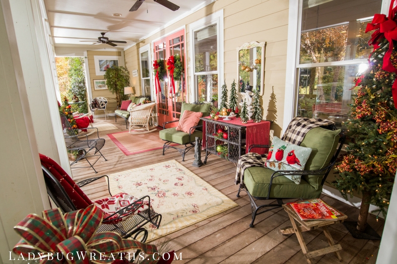 Porch at Christmas